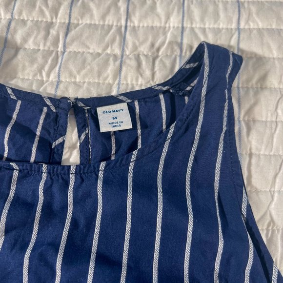 Old Navy Blue and White Striped Swing Top for Women Size M - Picture 8 of 11